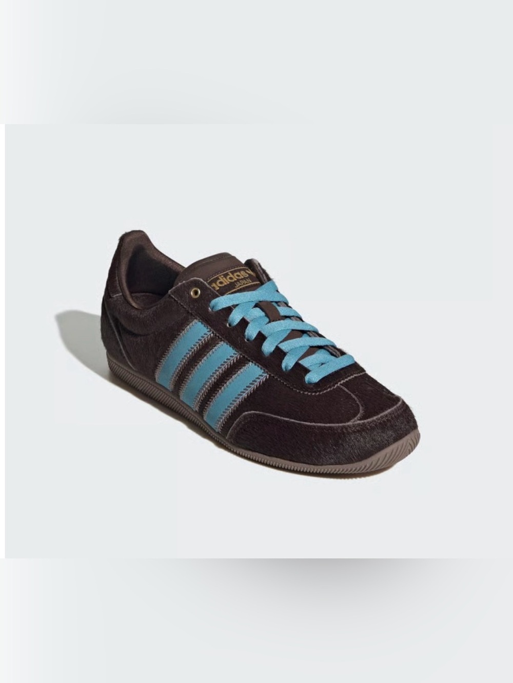 NWT adidas Japan W Pony Hair Sneakers Brown Blue Women’s 8.5
